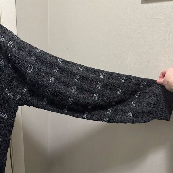 Vintage Munsingwear Men's Geometric Crewneck Sweater Gray XXL - Picture 3 of 5